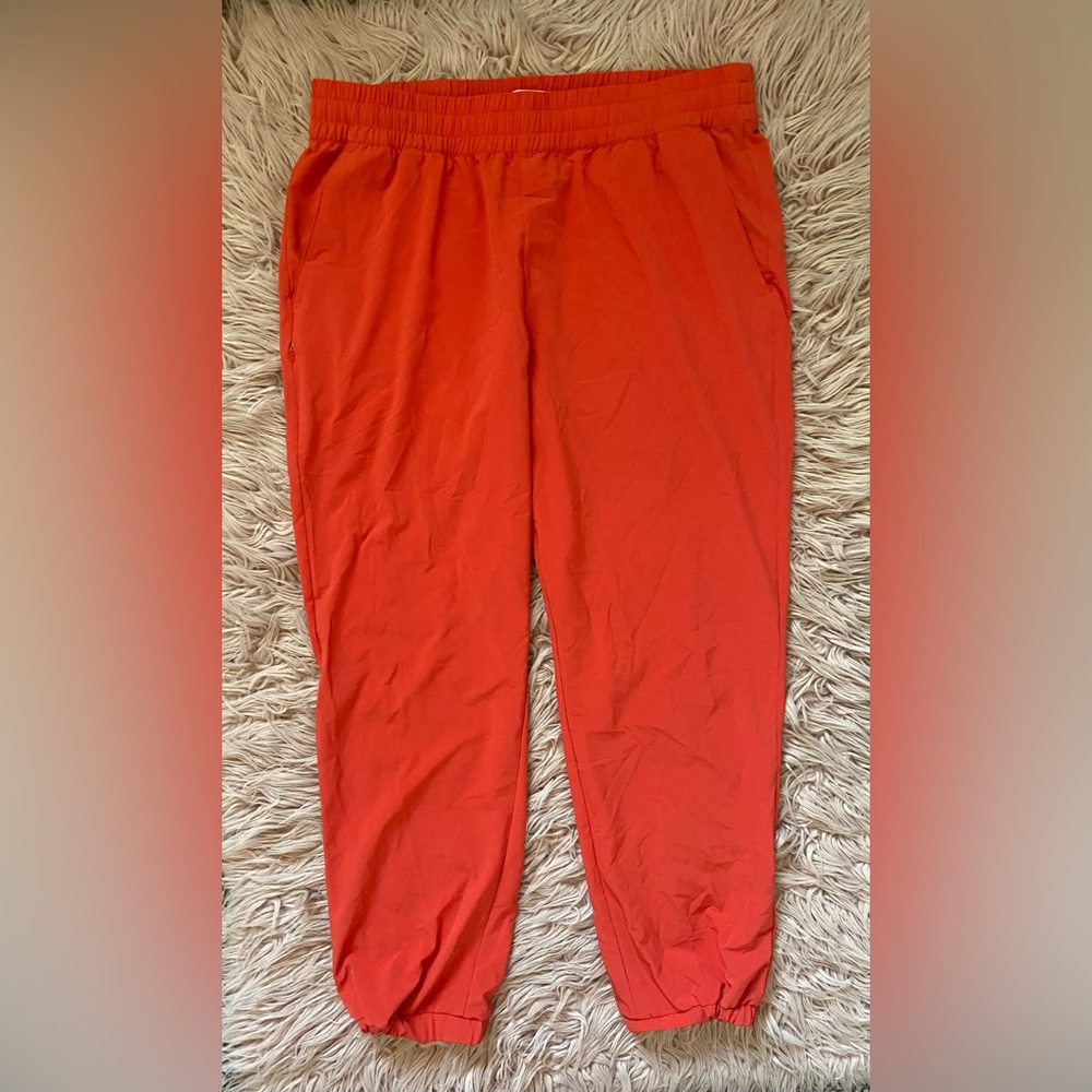 Banana Republic Sport Orange Jogger Pants Size Large